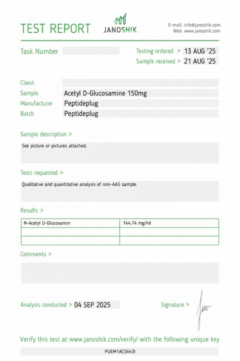 Acetyl D-Glucosamine - PeptidePlug